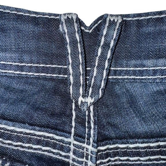 Vigoss Jr Women’s SZ 1 Blue Bootcut Denim Jeans With Fading and Stitching - Picture 6 of 13